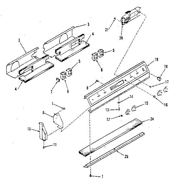 Kenmore 9114548812 control section diagram
