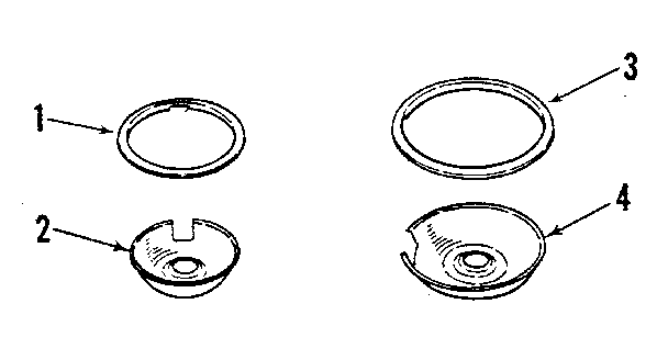 Kenmore 9114548812 optional porcelain pan and chrome ring kit no. 8068400 diagram