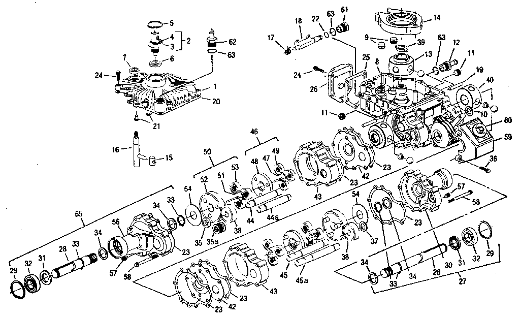 Troybilt 3312HR eaton hydrostatic diagram