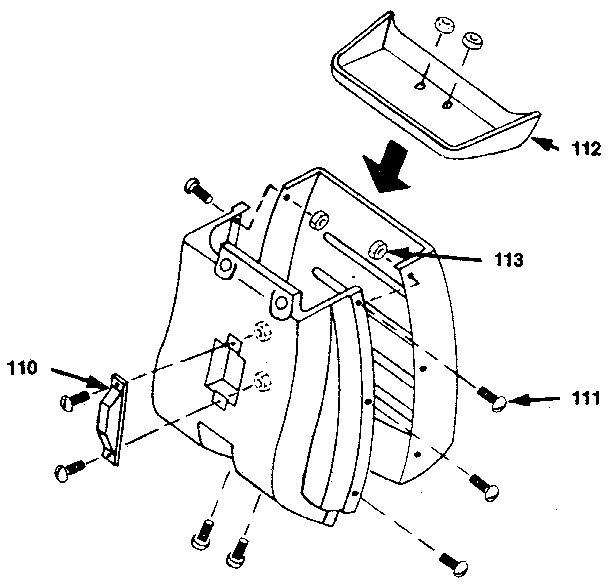 Craftsman 247370414 grass catcher diagram