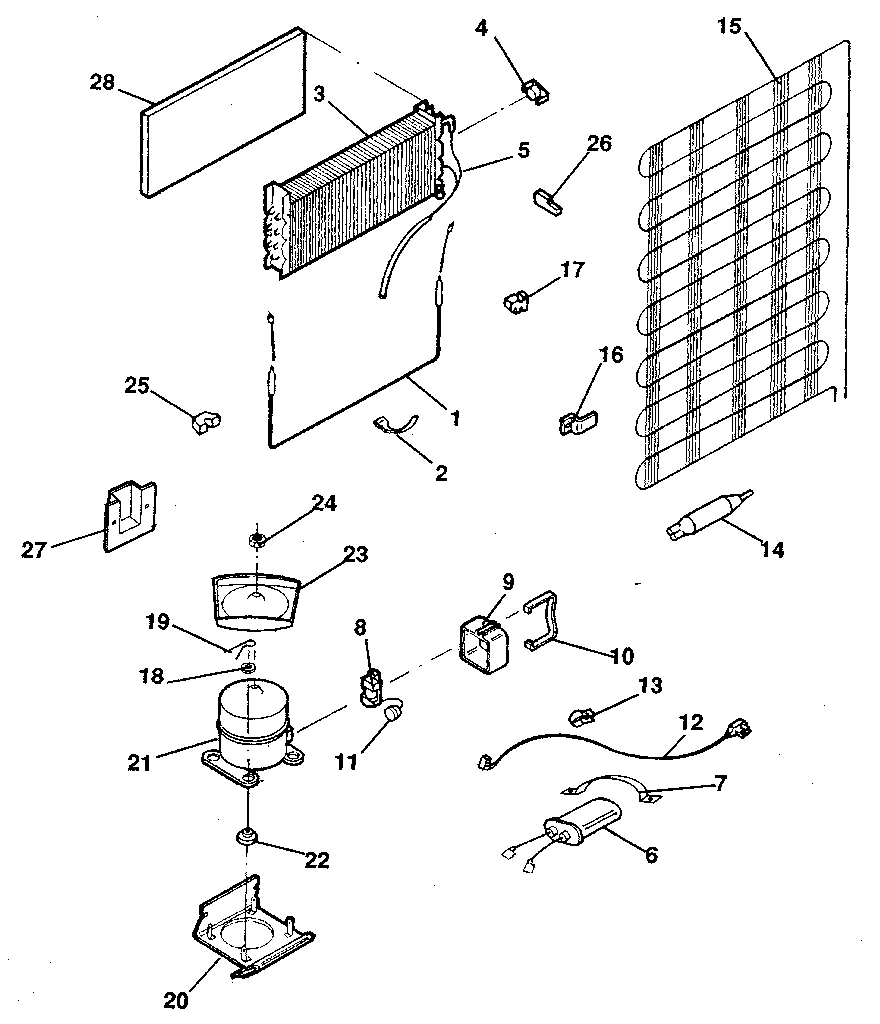 Kenmore 2538796280 unit diagram