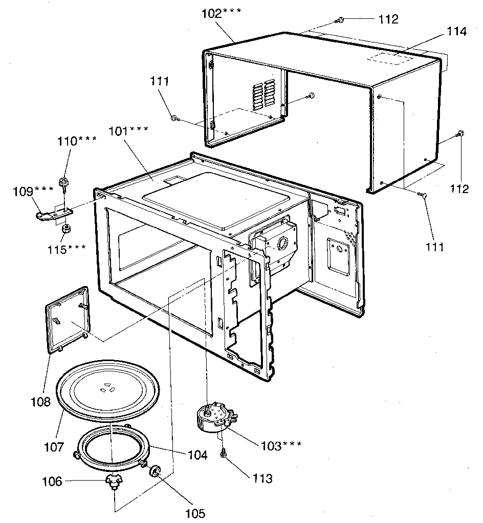 Kenmore 7218942580 cavity diagram