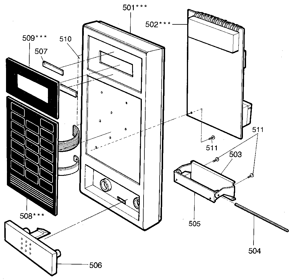 Kenmore 7218942580 control panel diagram