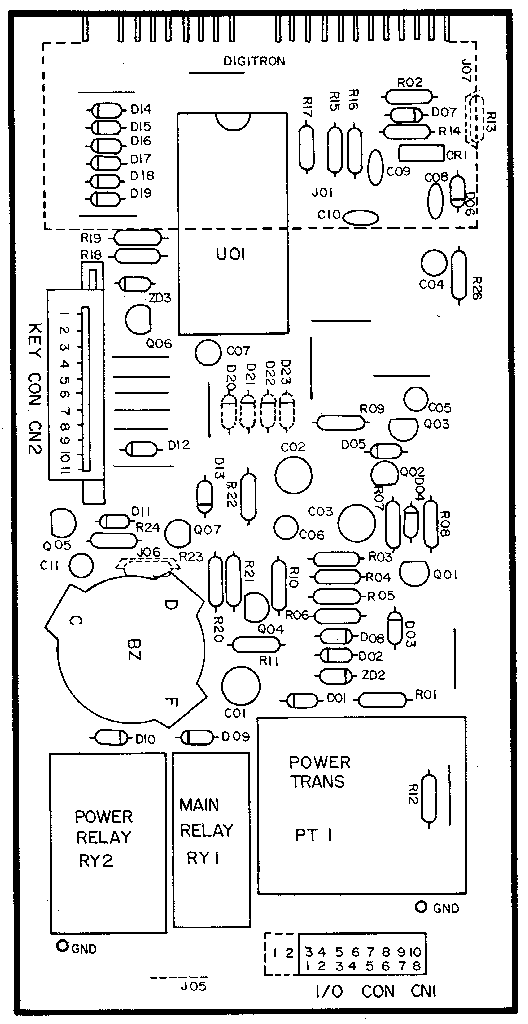Kenmore 7218942580 power and control circuit board diagram