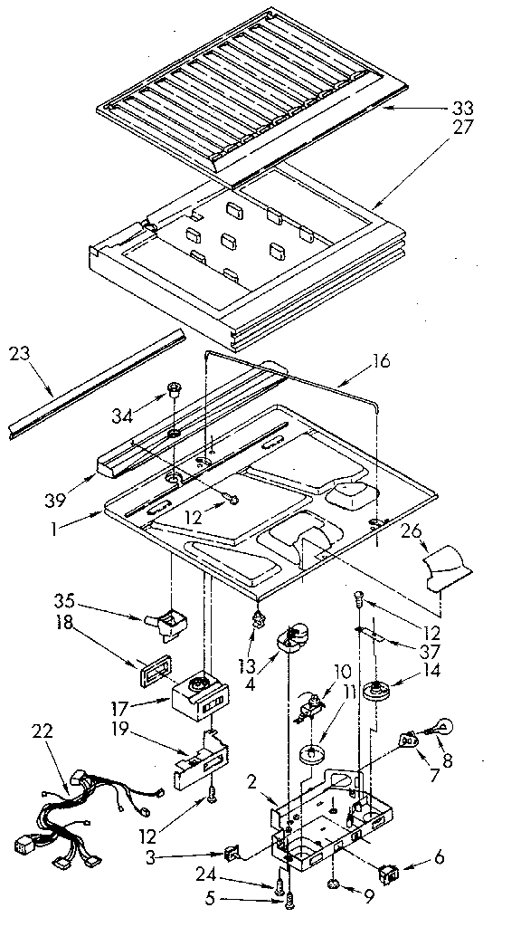 Whirlpool ET20AKXSN05 compartment separator diagram