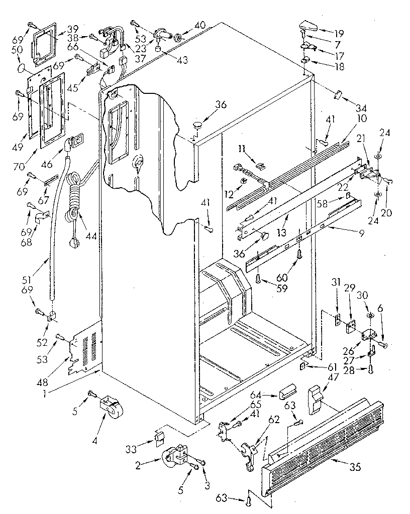 Whirlpool ET20DKXTM10 cabinet diagram