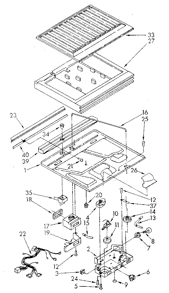 Whirlpool ET20DKXTM10 compartment separator diagram