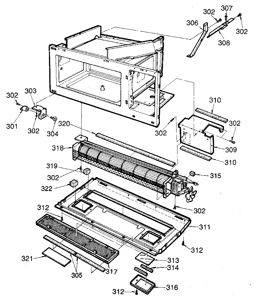 Kenmore 7218965380 grill and duct diagram