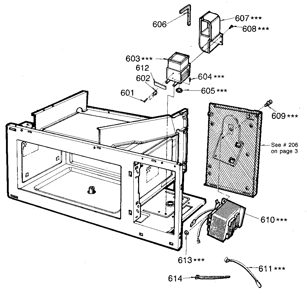 Kenmore 7218965380 magnetron and transformer diagram