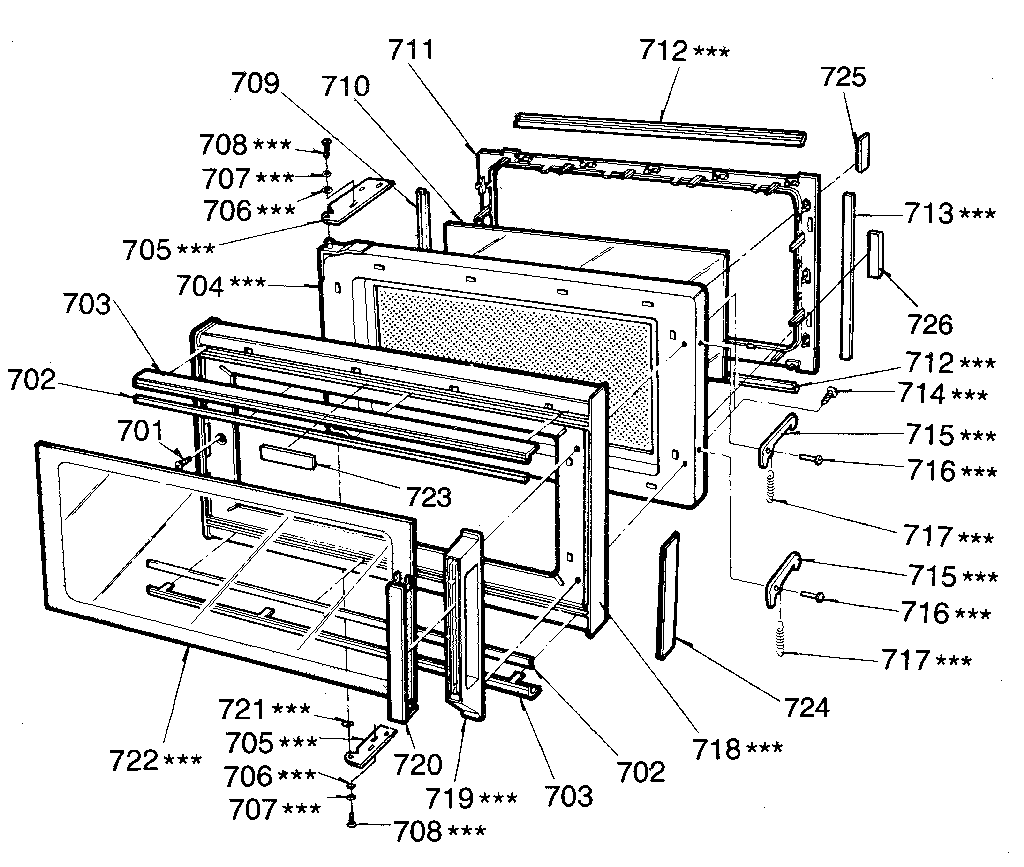 Kenmore 7218965380 door diagram