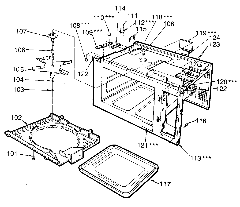 Kenmore 7218911280 cavity diagram