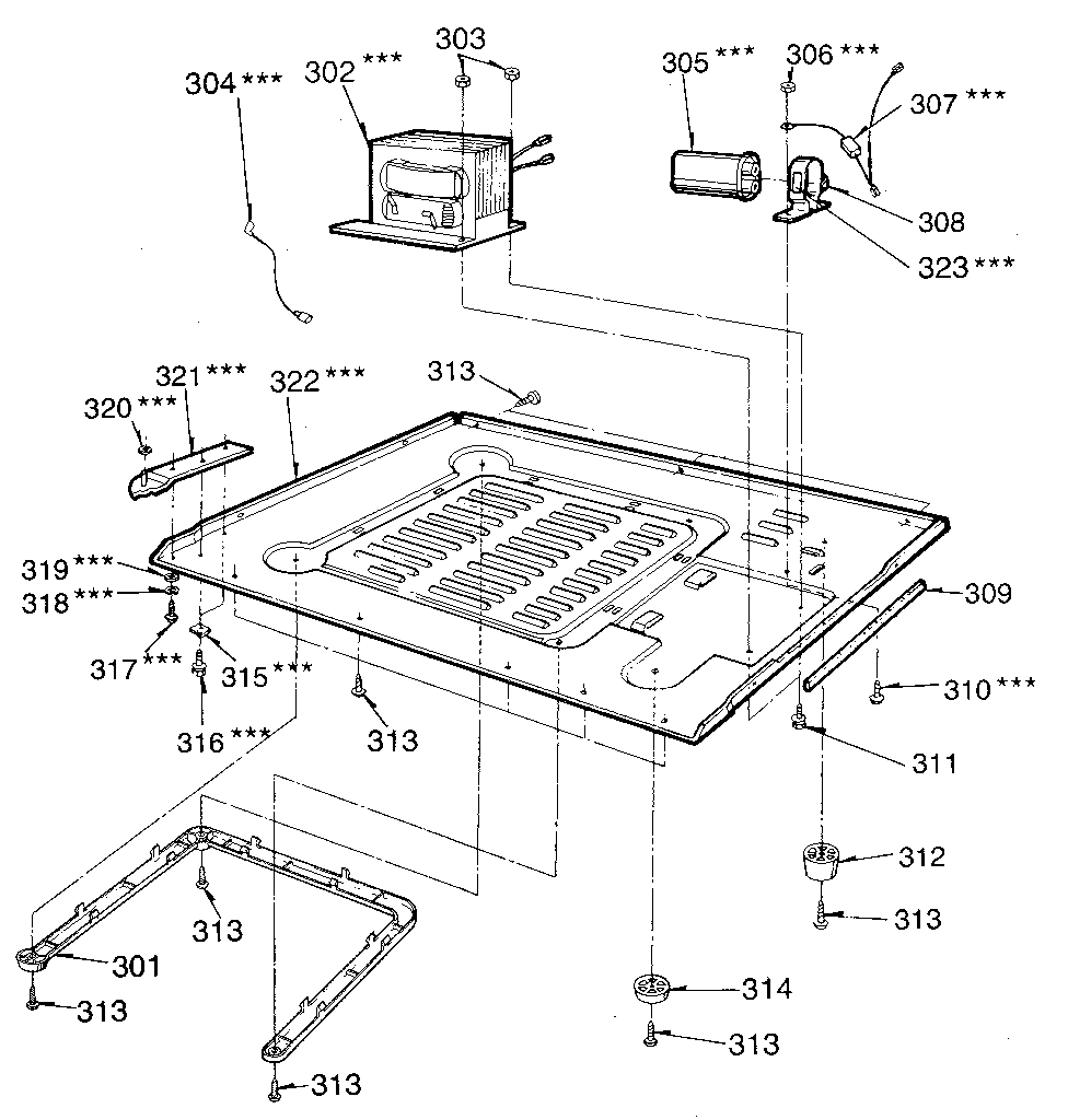 Kenmore 7218911280 microwave diagram