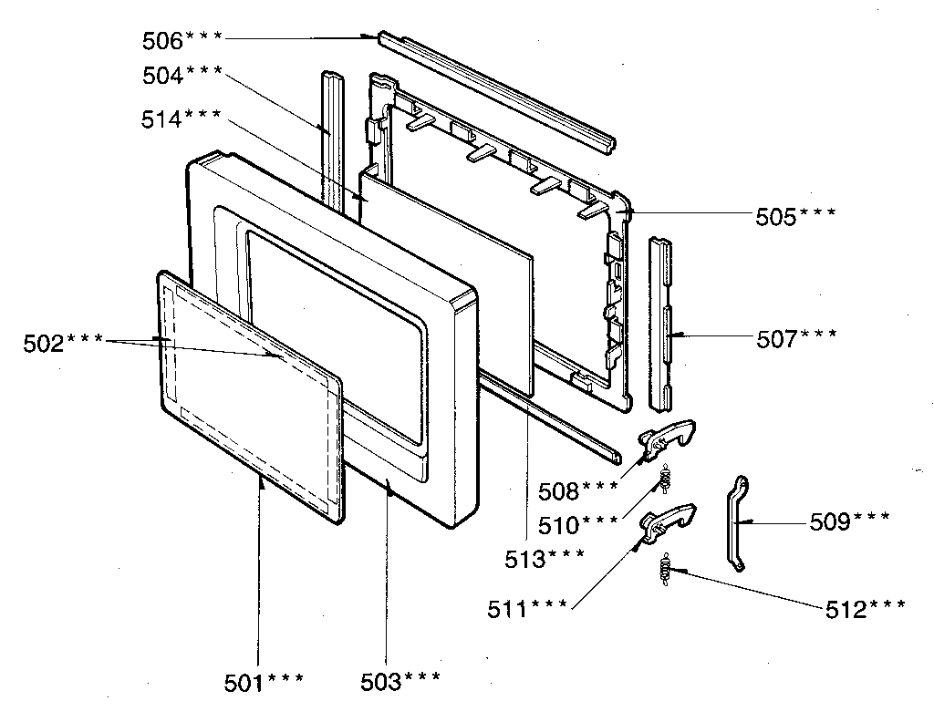 Kenmore 7218911280 door diagram