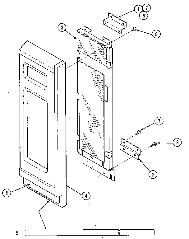 Kenmore 62921336 control panel upper oven diagram