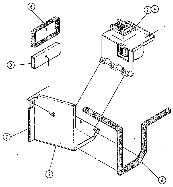 Kenmore 62921336 blower/cooling fan upper oven diagram