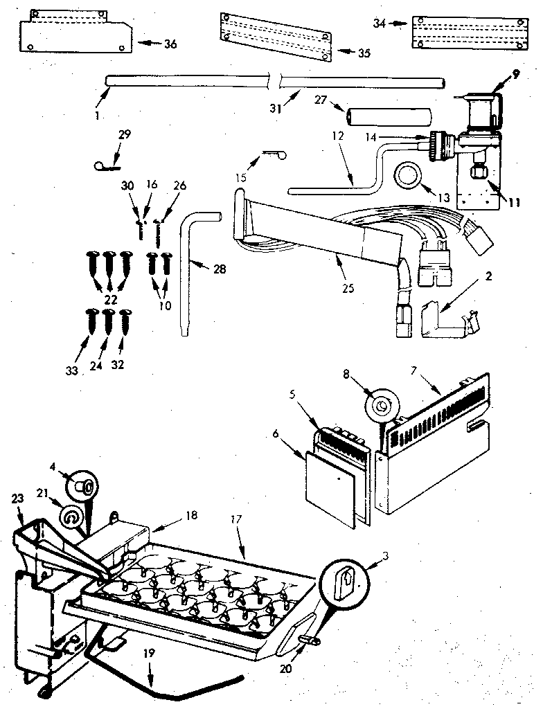 Jenn-Air JRSI202B/M8N01A refrigerator/ice maker kits diagram