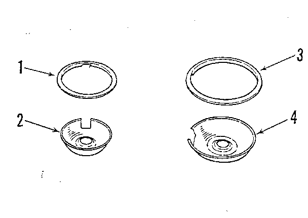 Kenmore 9114648891 optional porcelain pan and chrome ring kit no. 8068400 diagram