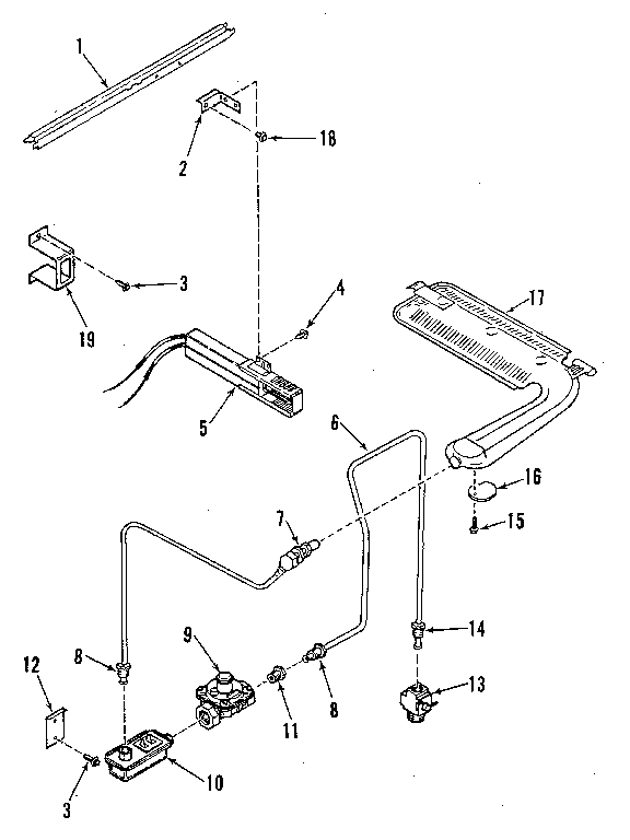 Kenmore 2783128891 burner section diagram