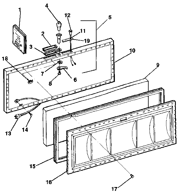 Kenmore 2538192381 lid diagram
