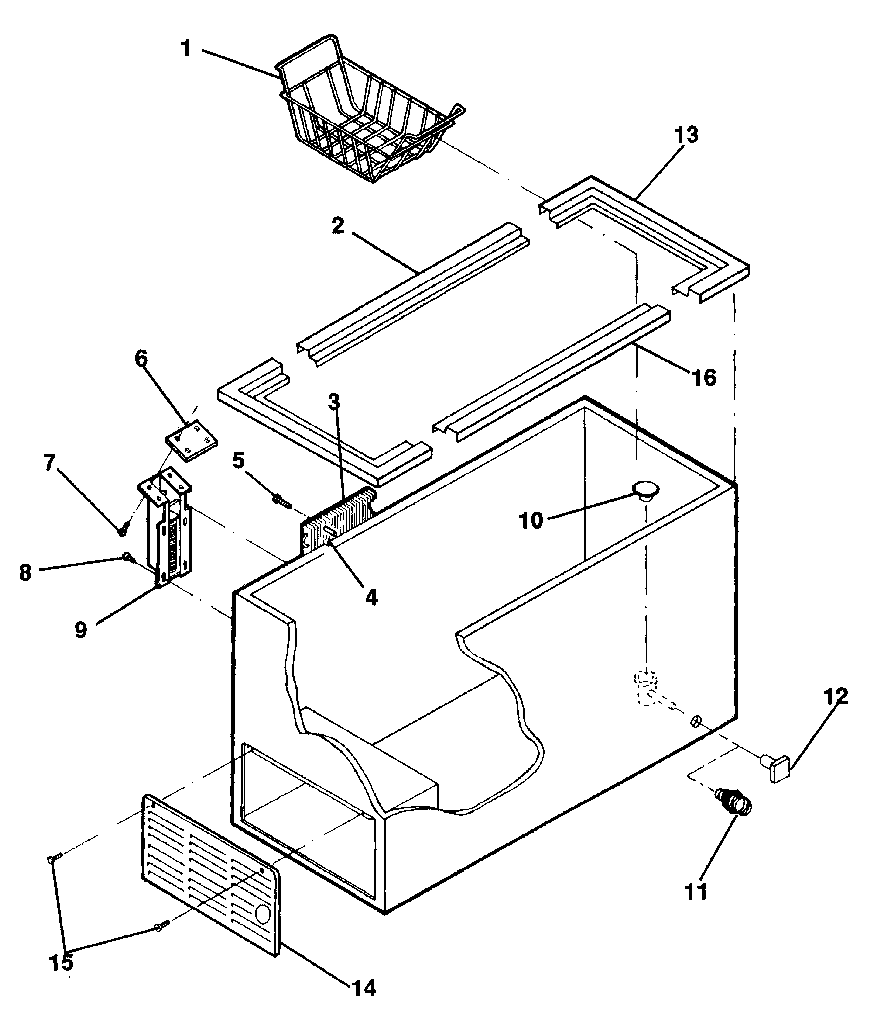 Kenmore 2538192381 cabinet diagram