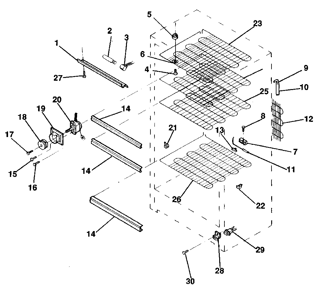 Kenmore 2538293611 liner diagram
