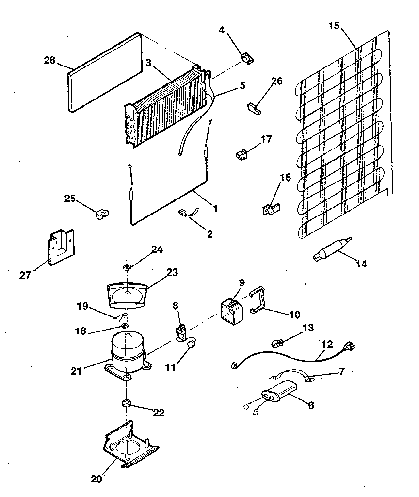 Kenmore 2538796281 unit diagram