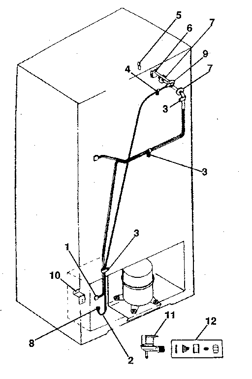 Kenmore 2538796281 ice maker installation diagram
