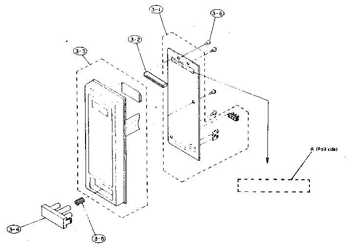 Sharp R-3A80 control panel diagram