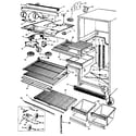 Jenn-Air JRT153B/M7C51A refrigerator/fresh food compartment diagram