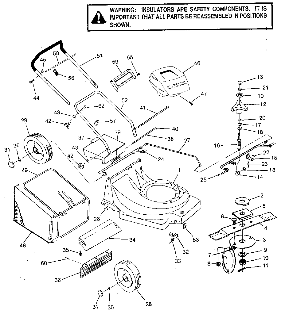 Craftsman 247370801 mower deck diagram