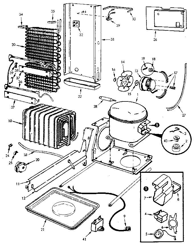 Jenn-Air JRS223B-M7N06A unit compartment & system diagram