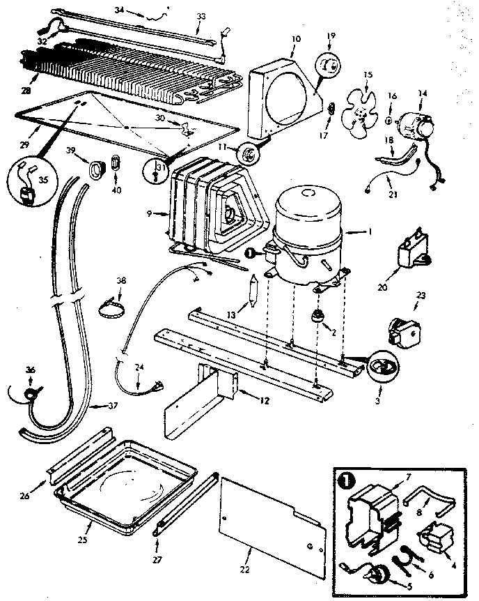 Jenn-Air JRTDX224LB/M8B14B unit compartment & system diagram