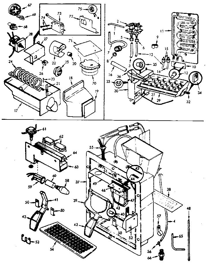 Jenn-Air JRTDX224LB/M8B14B ice maker kits diagram
