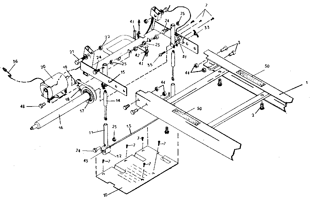 Lifestyler 49929640 motor assembly diagram