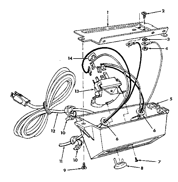 Craftsman 113298840 figure 6 - on/off power outlet diagram