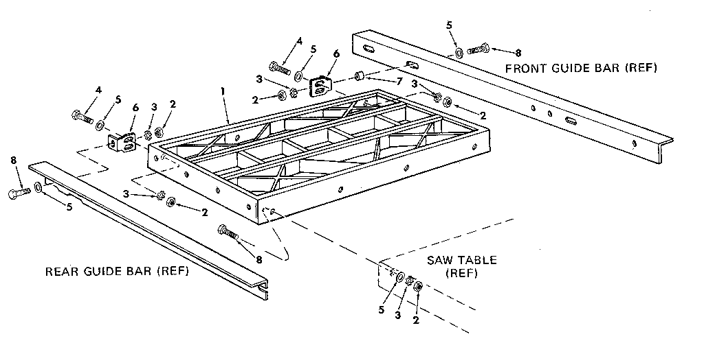Craftsman 113298840 figure 8 - table extensions diagram