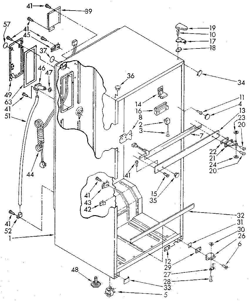 Whirlpool ET14JKYSN04 cabinet diagram