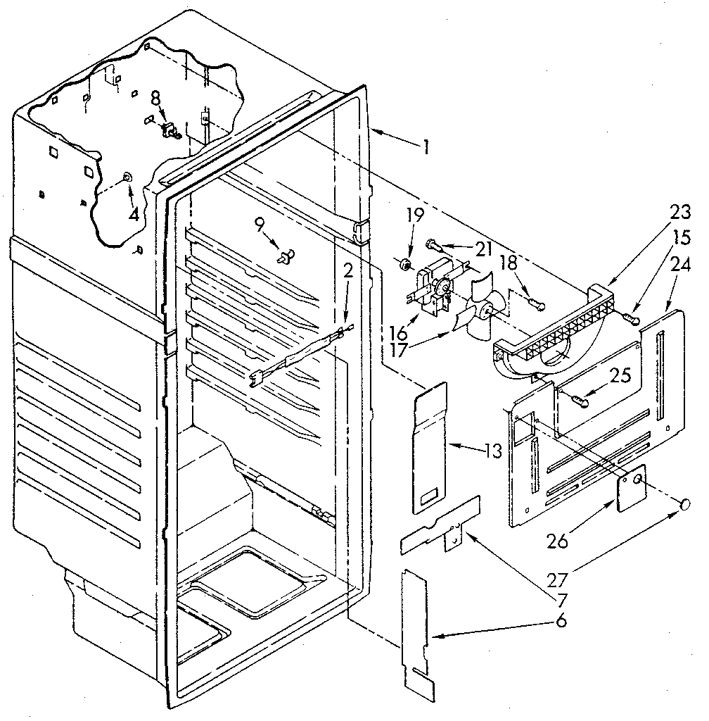 Whirlpool ET14JKYSN04 liner diagram