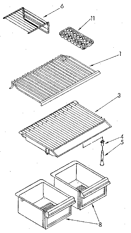 Whirlpool ET14JKYSN04 shelf diagram