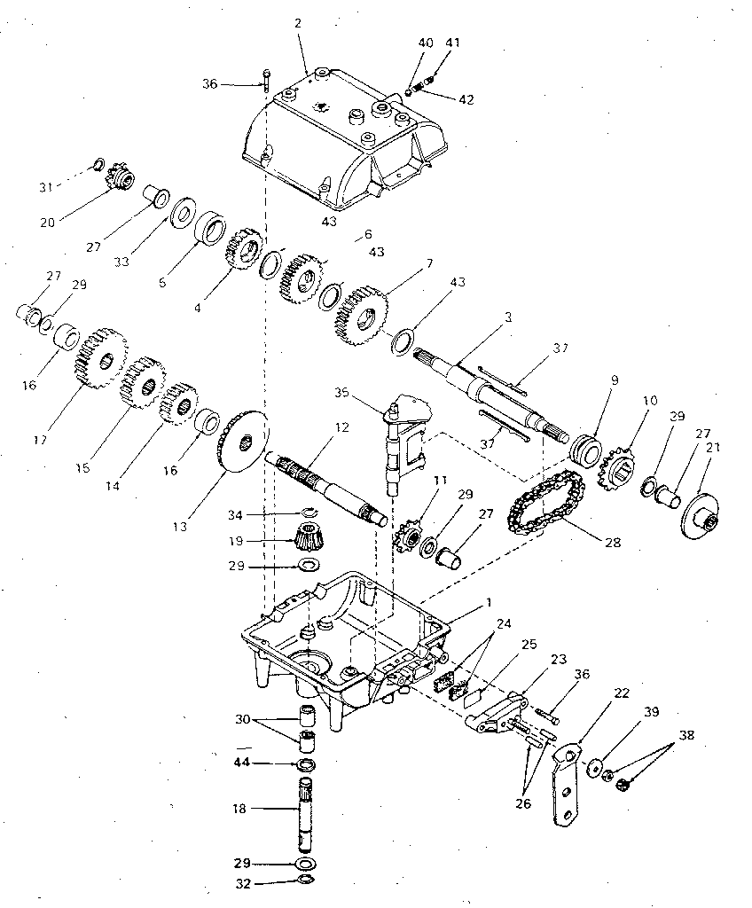 Craftsman 502256172 3-speed transmission diagram