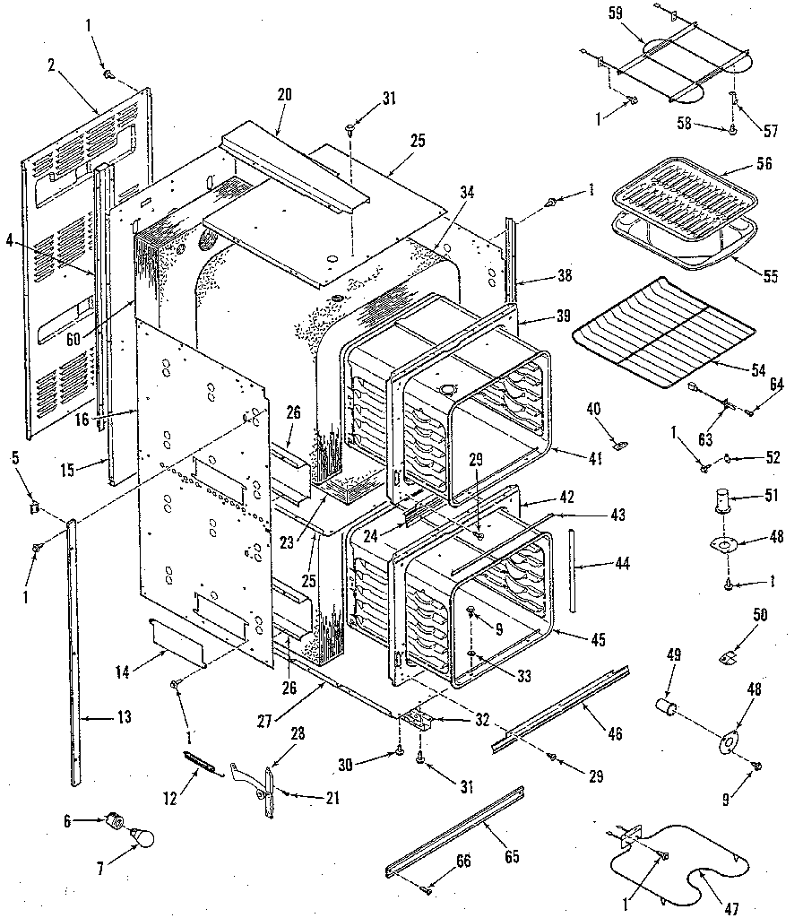 Kenmore 9114228893 body section diagram