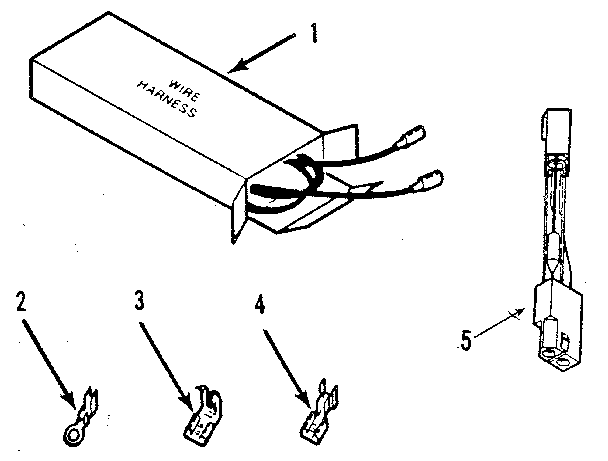 Kenmore 2784088895 wire harnesses and components diagram