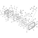 Kenmore 2784088895 oven door section diagram