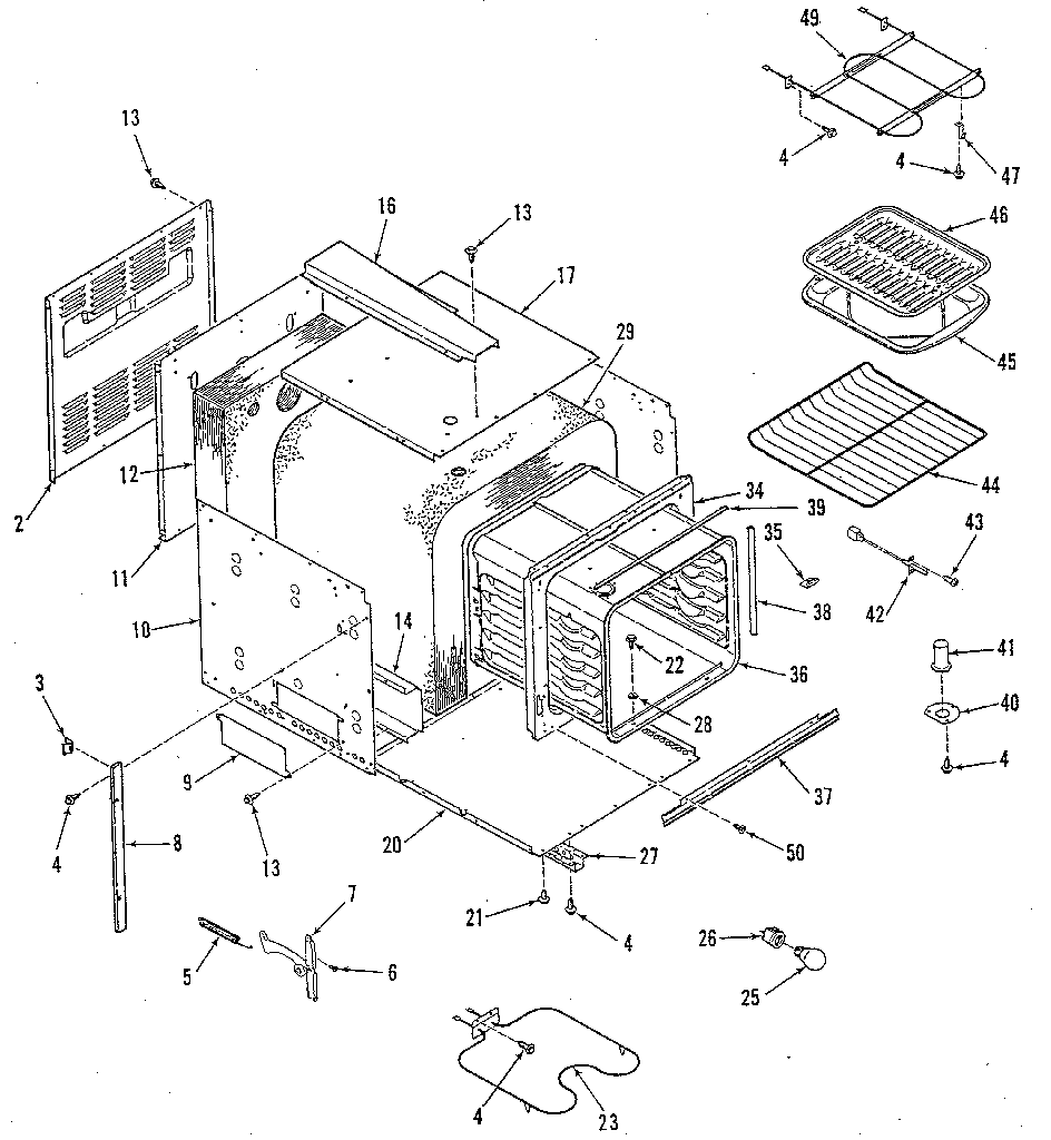 Kenmore 9114028893 body section diagram