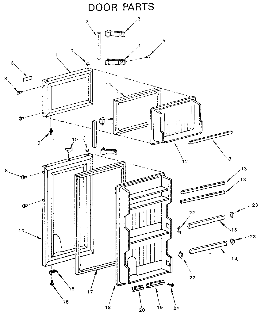 Kenmore 5649600490 door diagram