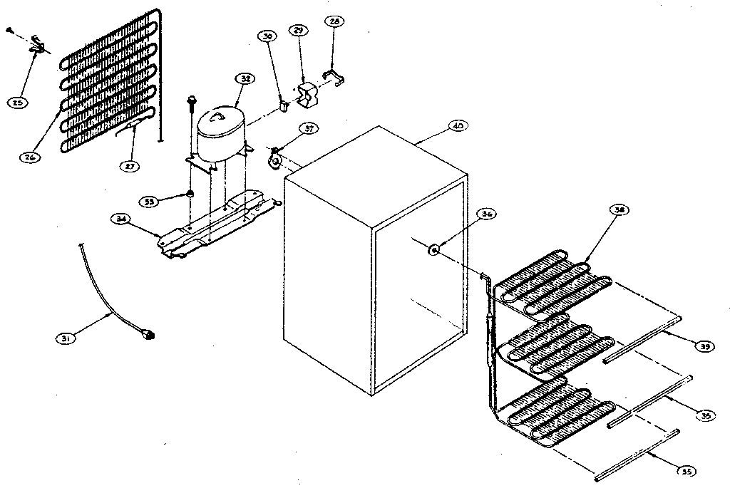 Kenmore 5648291580 cabinet parts diagram