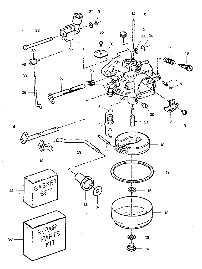 Craftsman 225581991 carburetor diagram