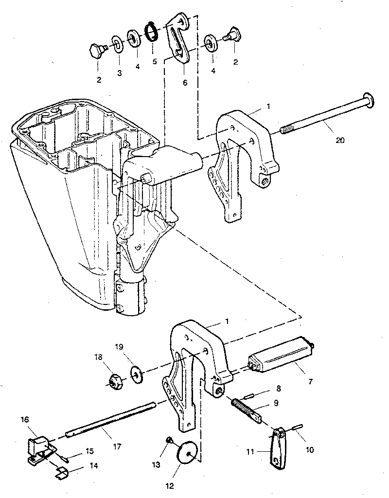 Craftsman 225581991 stern brackets diagram