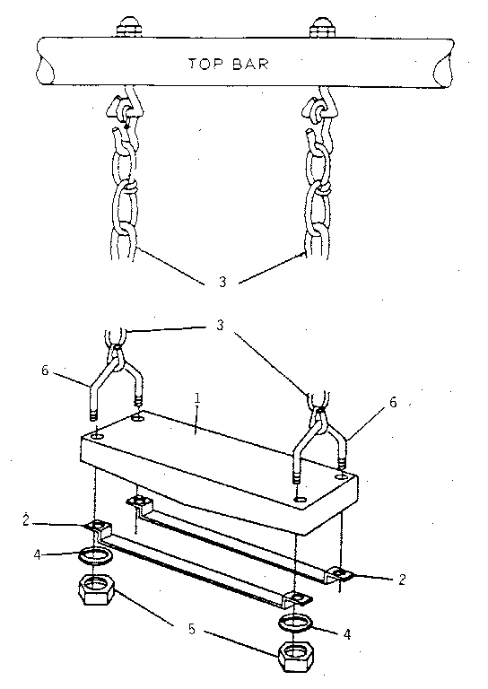 Sears 512725061 swing assembly diagram