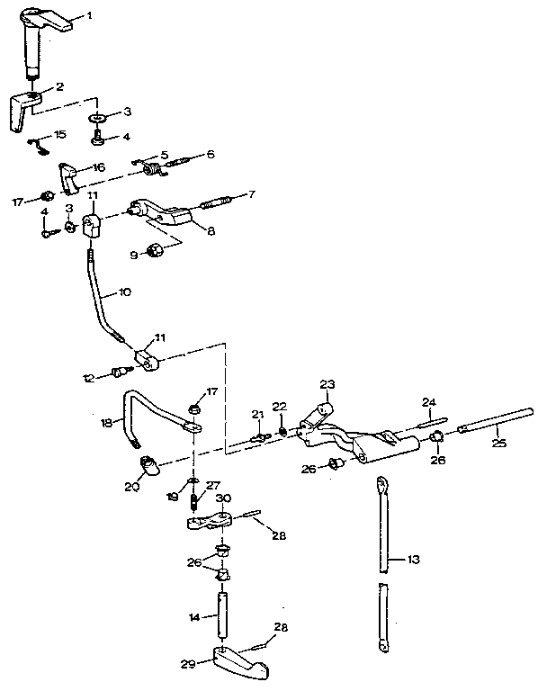 Craftsman 225581501 shift linkage diagram